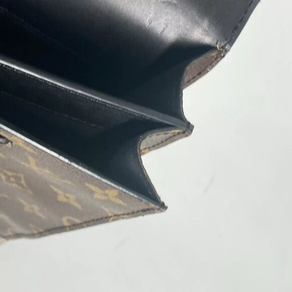 LOUIS VUITTON MonogramMacassar Larry Briefcase Document Bag Tote Bag - Picture 11 of 14
